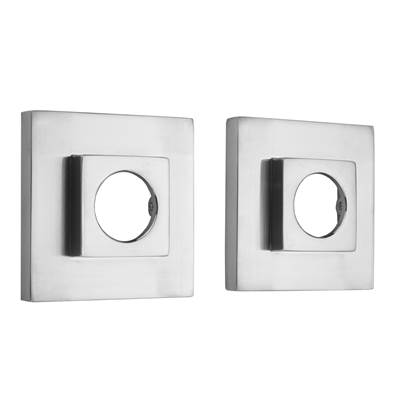 Jaclo Brass Square Shower Curtain Rod Flanges in Oil Rubbed Bronze