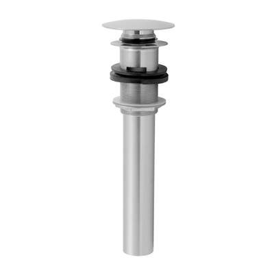 Jaclo Finger Touch Round Lavatory Drain with Overflow in Antique Brass