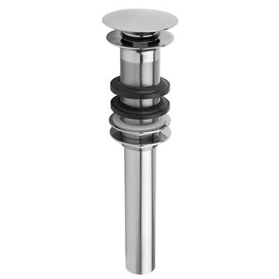 Jaclo Finger Touch Round Lavatory Drain in Antique Brass