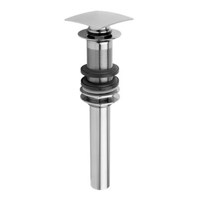 Jaclo Finger Touch Lavatory Drain - Square in Antique Brass