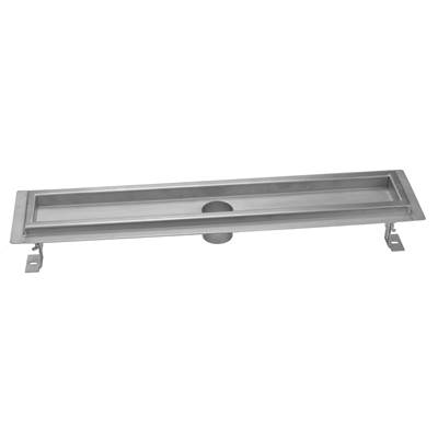 Jaclo Bottom Outlet Channel Drain Body - 36" in Brushed Stainless