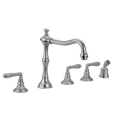 Jaclo Roaring 20's Roman Tub Set - Two-Handle - Angled Handshower in Oil Rubbed Bronze