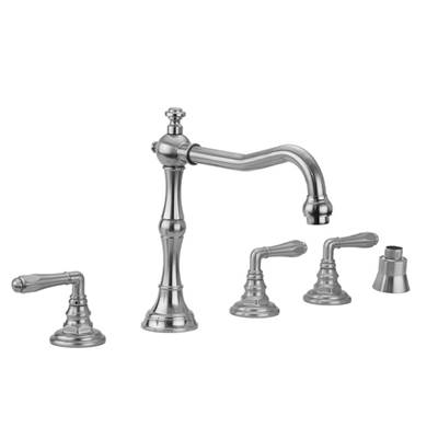 Jaclo Roaring 20's Roman Tub Set - Two-Handle - Straight Handshower in Oil Rubbed Bronze