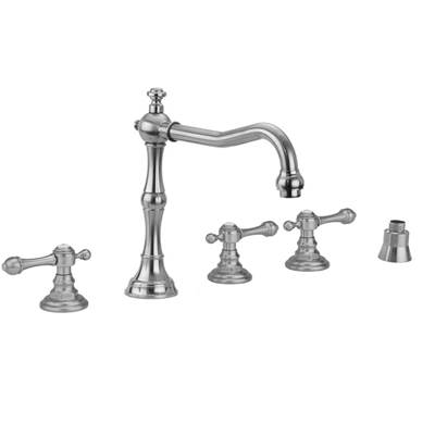 Jaclo Roaring 20's Roman Tub Set - Lever Handles - Straight Handshower in Oil Rubbed Bronze