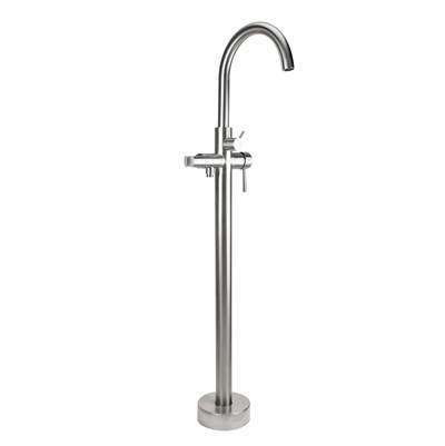 Jaclo Uptown Contempo Freestanding Tub Filler in Antique Brass