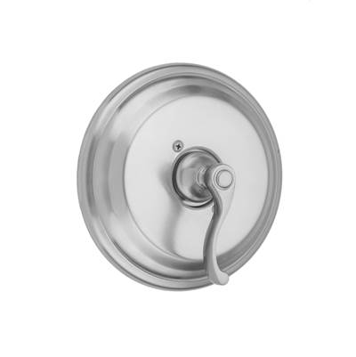 Jaclo Roaring 20's Round Step Plate Ribbon Lever Trim - Pressure Balance in Oil Rubbed Bronze