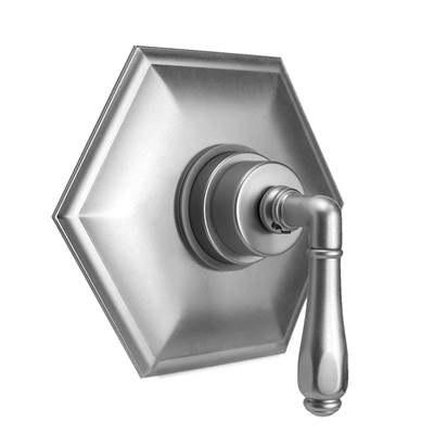 Jaclo Hex Plate Pressure Balance Valve Trim - Hex Lever in Antique Brass
