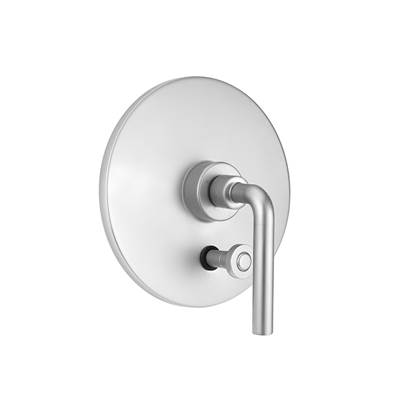 Jaclo Pressure Balance Trim with Diverter - Round Plate with Contempo Slim Lever in Black Nickel