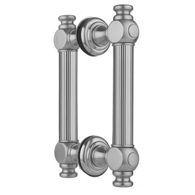 Jaclo H61 12" Reeded Back to Back Shower Door Pull in Antique Brass