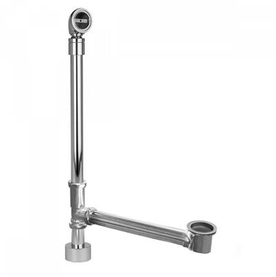 Jaclo Exposed Bottom Outlet Tub Drain - Pivot Neck in Antique Brass