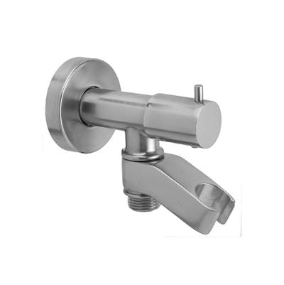 Jaclo Water Supply Elbow - Built-in Shut Off - Handshower Holder in Satin Copper