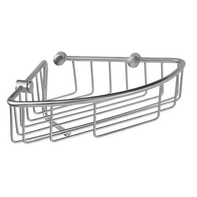 Jaclo Corner Wire Basket with Cloth Holder in Antique Copper
