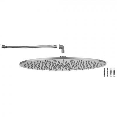 Jaclo 16'' Round Square Flush Mount Rain Machine in Satin Cooper
