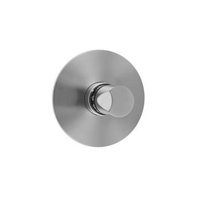 Jaclo Thermostatic Round Plate Thumb Handle Trim - J-TH34 & J-TH12 in Caramel Bronze