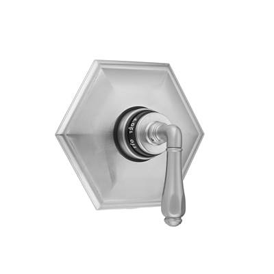 Jaclo Hex Plate with Smooth Lever Trim - Fits J-TH34 & J-TH12 in Almond