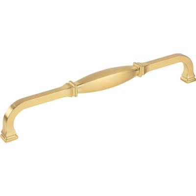 Jeffrey Alexander Audrey Appliance Pull - 12" CC - Zinc in Brushed Gold
