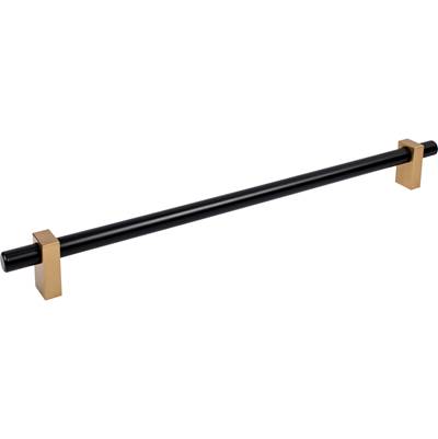 Jeffrey Alexander Larkin 18" Appliance Pull in Matte Black Satin Bronze