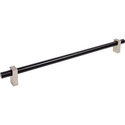 Jeffrey Alexander Larkin 18" Appliance Pull in Matte Black Satin Nickel
