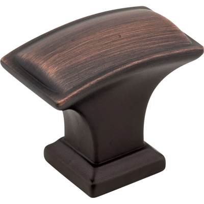 Jeffrey Alexander Annadale Cabinet Knob - 1-1/2" Overall Length - Rectangle in Brushed Oil Rubbed Bronze