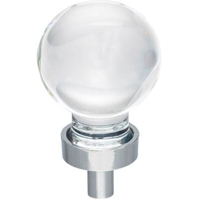 Jeffrey Alexander Harlow Cabinet Knob - 1-1/16" Diameter in Polished Chrome
