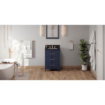 Jeffrey Alexander Katara Vanity Set - 24" - Black Granite Top in Hale Blue