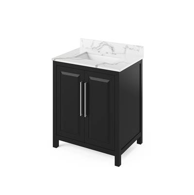 Jeffrey Alexander Cade Single Basin Bathroom Vanity Set - 30" in Black