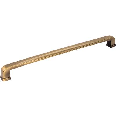 Jeffrey Alexander Milan 1 Appliance Pull - 12'' CC - Zinc in Brushed Antique Brass