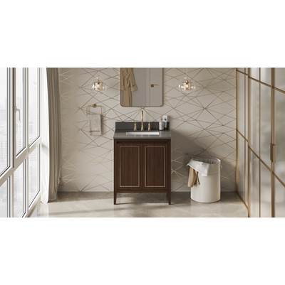 Jeffrey Alexander Percival 30" Double Vanity in Dark Walnut