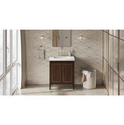 Jeffrey Alexander Percival 30" Double Vanity in Dark Walnut