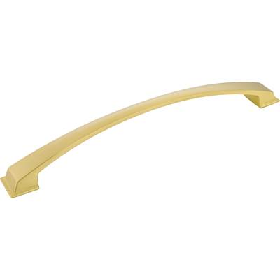 Jeffrey Alexander Arched Roman Appliance Pull - 12" CC in Brushed Gold