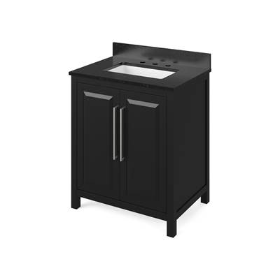Jeffrey Alexander Cade Single Basin Bathroom Vanity Set - 30" in Black