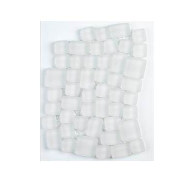 Jeffrey Court Reef Glass ARCH CARD Pebble Mosaic in Lily
