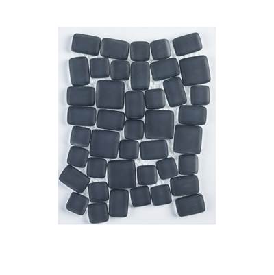 Jeffrey Court Reef Glass ARCH CARD Pebble Mosaic in Oceana
