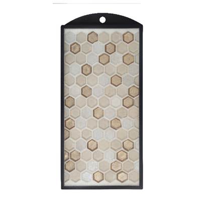 Jeffrey Court Suite Glass Tile - 6x12 Board - 5/8" Hex in Hazel