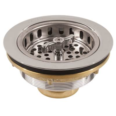 Jomar International Sink Strainer in Chrome Plated Brass or 300 Grade Brushed Stainless Steel