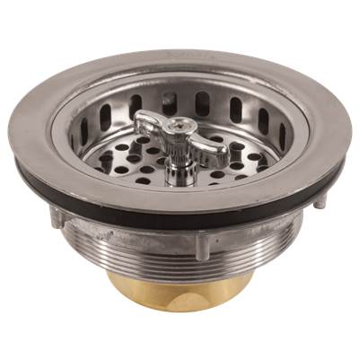 Jomar International Sink Strainer in 400 Grade Stainless Steel