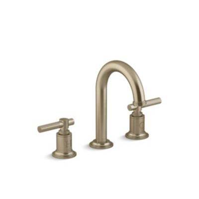 Kallista Central Park West Bathroom Sink with Arch Spout in Brushed French Gold