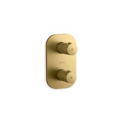 Kallista Aileron® Shower Faucet Trim - 3-Outlet - Stacked Thermo