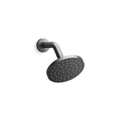Kallista Modern Round Wall Mount Showerhead in Brushed Gold Plate
