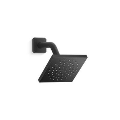 Kallista Modern Square Wall Mount Showerhead in Matte Black