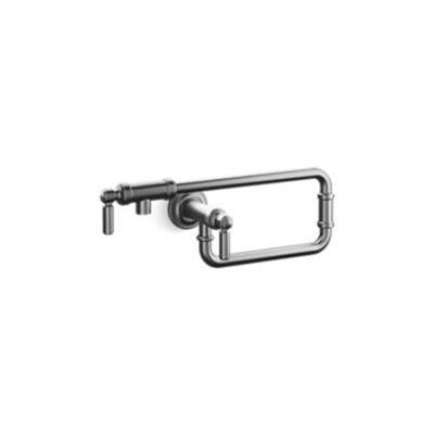 Kallista Traditional Wall Mount Pot Filler in Brushed Graphite