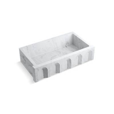 Kallista Voussoir 36 Kitchen Sink in White