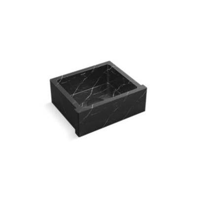 Kallista Caillou 24 Entertainment Kitchen Sink in Nero Marquina