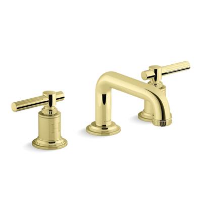 Kallista Central Park West Bathroom Sink with Low Spout in Unlacquered Brass