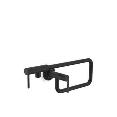 Kallista Juxtapose Wall Mount Pot Filler in Matte Black