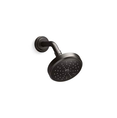 Kallista Laura Kirar Transitional Fixed Shower Head with Arm - 1.75 GPM in Brushed Graphite