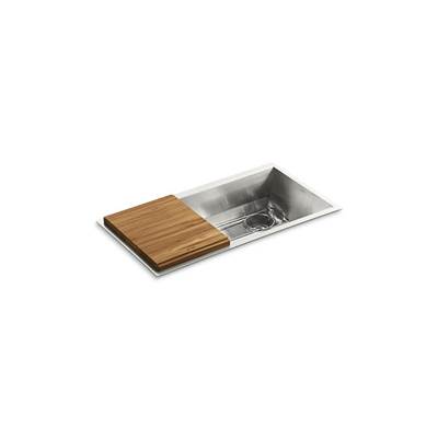 Kallista Soltiere 33" Drop-In Kitchen Sink With Accessories in Stainless Steel