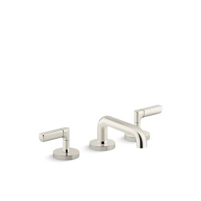 Kallista One® Nazare® Widespread Bathroom Sink Faucet - Low Spout - 1.2 GPM in Polished Nickel