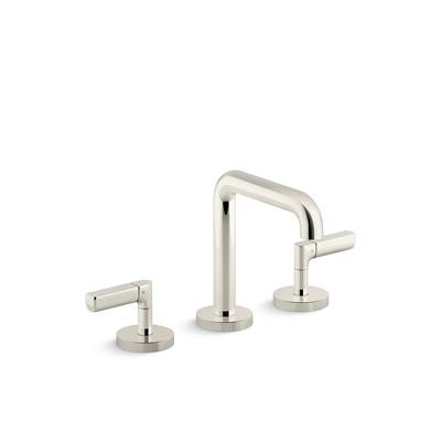 Kallista One® Nazare® Widespread Bathroom Sink Faucet - Tall Spout - 1.2 GPM in Polished Nickel