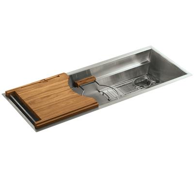 Kallista Multiere 45" Drop-In Kitchen Sink With Deluxe Access in Stainless Steel